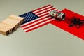 Tariffs and manipulation in USA-Albania trade relations Royalty Free Stock Photo