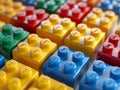 blocks stacked neatly together - metaphor for how to build your business Royalty Free Stock Photo