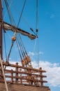 Blocks and tackles of a sailing vessel Royalty Free Stock Photo