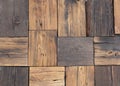 Blocks woods variation wall. squared wood block background texture. Royalty Free Stock Photo