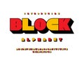 blocky font