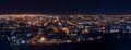 Night time panorama of the Central Business District in Bloemfontein Royalty Free Stock Photo