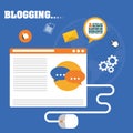 Blog, blogging and blogglers theme