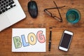 Blog, blogging concept Royalty Free Stock Photo