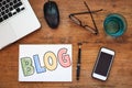 Blog, blogging concept