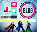 Blog Blogging Media Messaging Social Network Media Concept Royalty Free Stock Photo