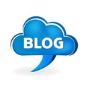 Blog cloud speech symbol
