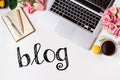 Blog concepts ideas Royalty Free Stock Photo