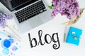 Blog concepts ideas Royalty Free Stock Photo