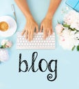 Blog concepts ideas Royalty Free Stock Photo