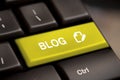 Blog enter key Royalty Free Stock Photo