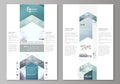 Blog graphic business templates. Page website design template, abstract vector layout. Halftone dotted background, retro