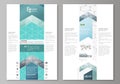 Blog graphic business templates. Page website design template, easy editable abstract vector layout. Chemistry pattern