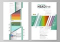 Blog graphic business templates. Page website template, vector layout. Bright color rectangles, colorful design with