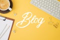 Blog and information website concept Royalty Free Stock Photo