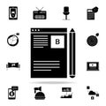 blog management icon. Digital Marketing icons universal set for web and mobile Royalty Free Stock Photo