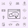 blog management icon. Universal set of web mix for website design and development, app development Royalty Free Stock Photo