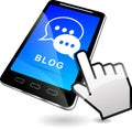 Blog on mobile phone