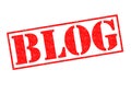 BLOG Rubber Stamp Royalty Free Stock Photo