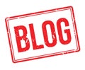 Blog rubber stamp Royalty Free Stock Photo