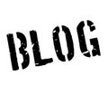Blog rubber stamp Royalty Free Stock Photo