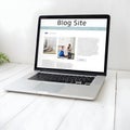 Blog Site Website isolated on white background