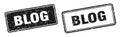 Blog stamp set. blog square grunge sign Royalty Free Stock Photo