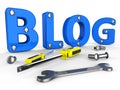 Blog Tools Represents World Wide Web And Blogger