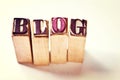 Blog word Royalty Free Stock Photo