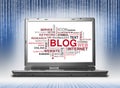 Blog word or tag cloud Royalty Free Stock Photo