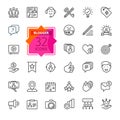 Blogger, blogging, blog - thin line web icon set. Contains such Icons as Premium Content, Followers, Personal Brand and more.