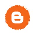 Blogger logo. Blogger is a blog publishing service. Communication app icon . Kharkiv, Ukraine - October, 2020