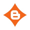 Blogger logo. Blogger is a blog publishing service. Communication app icon . Kharkiv, Ukraine - October, 2020