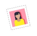 Blogger Profile Photograph Female Woman Vector