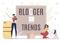 Blogger Trends Web Publishing Icon, Copywriting.