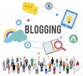 Blogging Blog Internet Media Networking Social Concept Royalty Free Stock Photo