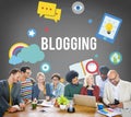 Blogging Blog Internet Media Networking Social Concept Royalty Free Stock Photo