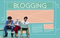 Blogging Blog Social Media Networking Internet Connecting Concept Royalty Free Stock Photo