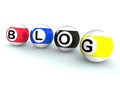 Blogging Word Shows Weblog Blog Royalty Free Stock Photo