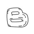 Blogspot Icon vector. Doodle Hand Drawn or Black Outline Icon Style