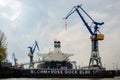 Blohm and Voss Dock Hamburg Royalty Free Stock Photo