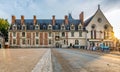 Sunset view of Royal Castle of Blois in Loire valley, France. Royalty Free Stock Photo