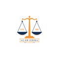 firm logo. Lawyers law or Justice design.