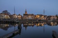Blokzijl and Harbor in the Evening Royalty Free Stock Photo