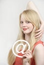 Blond beautiful girl Royalty Free Stock Photo