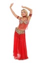 Blond bellydancer