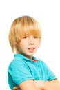 Blond boy portrait Royalty Free Stock Photo