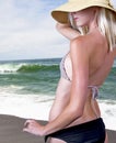 Blond Girl On The Beach