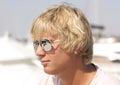 Blond man in sun glasses Royalty Free Stock Photo