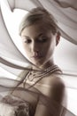 Blond with nacklace Royalty Free Stock Photo